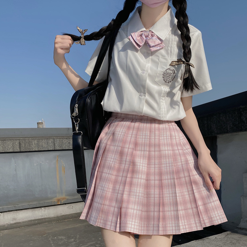 日系学院高腰格子【少女心事】格裙 jk制服裙 百褶裙百折裙半身裙