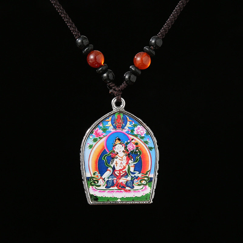 Nepal Thangka Small Buddha Painting Heart Pendant Mukula Amulet Source Manufacturer