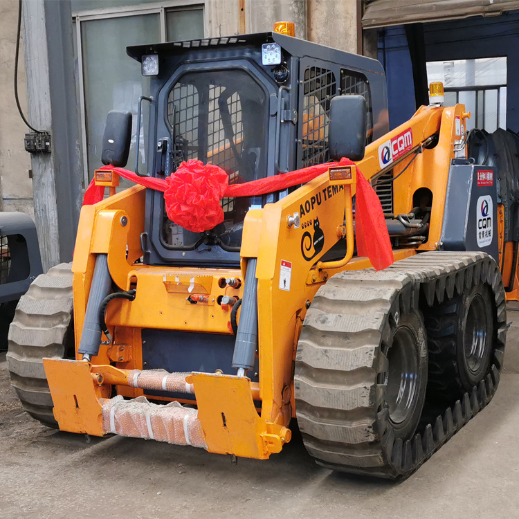 小型轮式滑移机挖机滑移装载机带铲 滑移装载一机多用可带挖树机