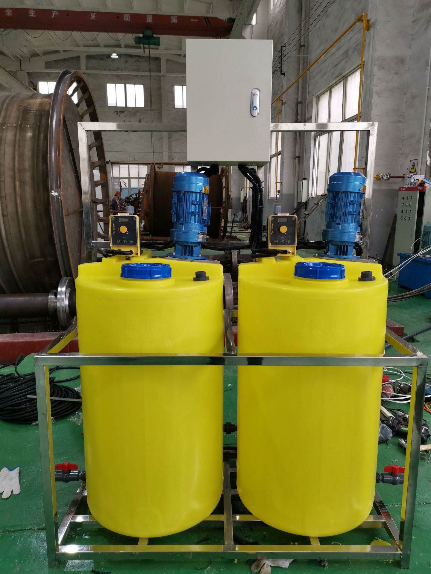 一体化水处理全自动加药装置 pe加药装置 多种容量污水处理设备