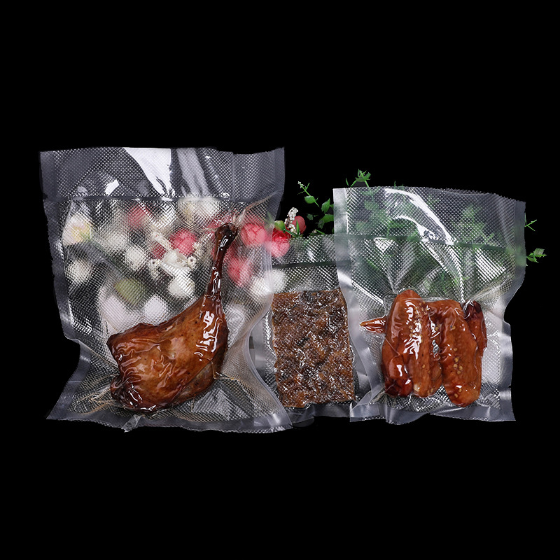 优质纹路食品 真空袋熟食 真空袋透明食品真空包装袋单面纹路卷袋
