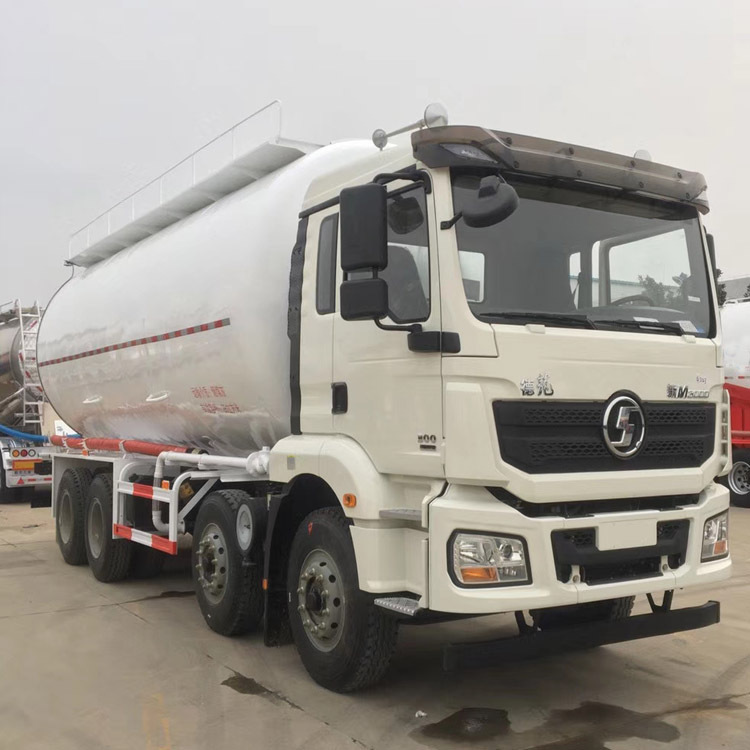 陕汽德龙前四后八水泥罐车 50t散装水泥罐车价格-程力汽车集团