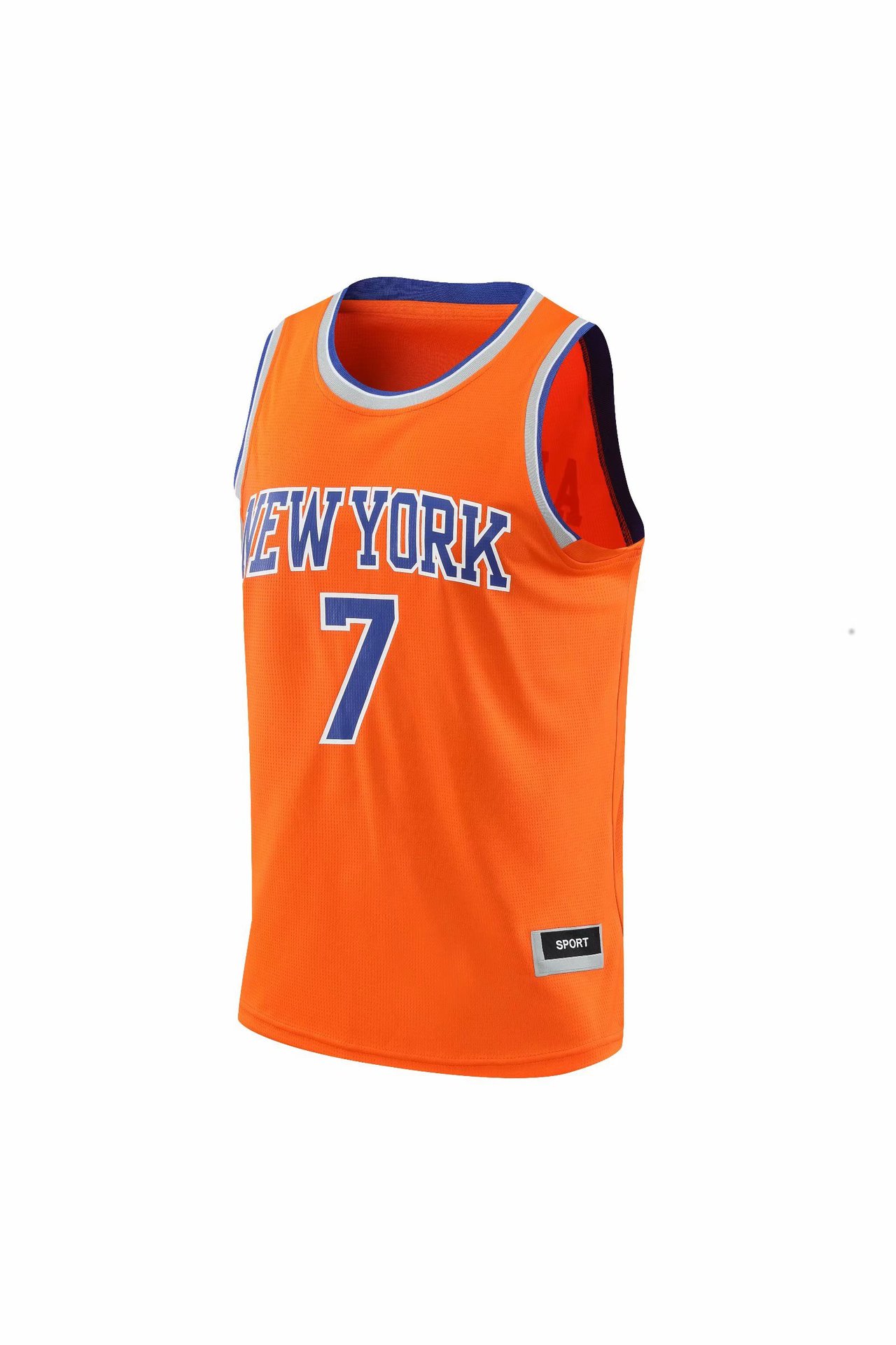 纽约安东尼篮球服上衣 明星号7号运动健身无袖球衣 厂家批发