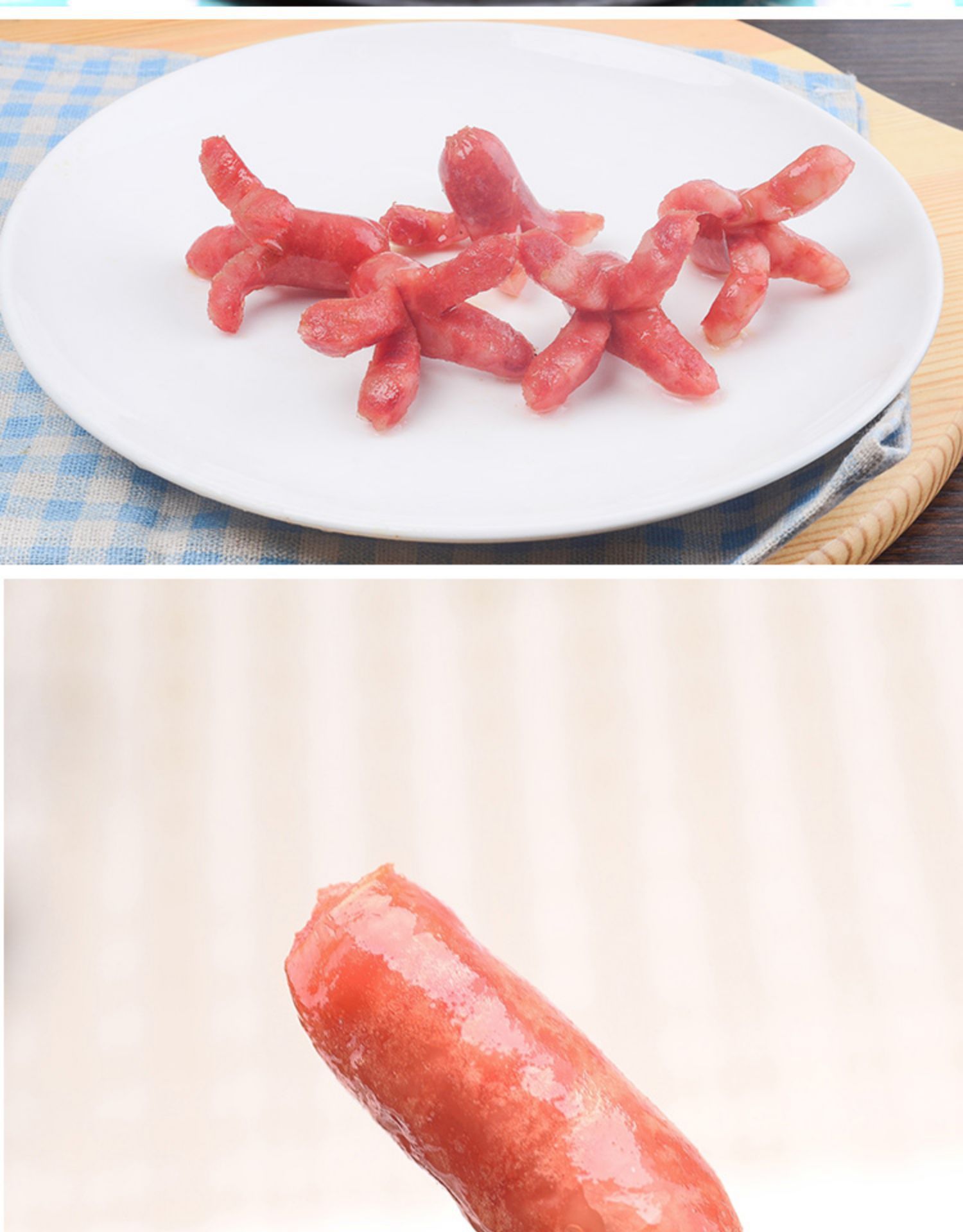 亲亲肠1kg*2袋商用台式迷你肉肠冷冻烧烤肠小香肠一口肠台湾