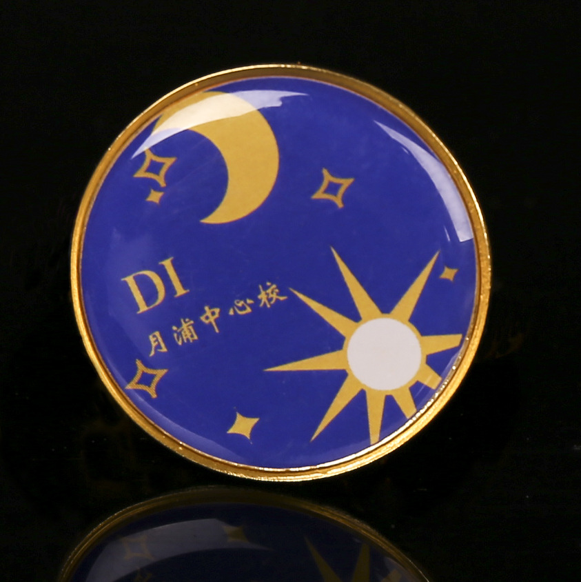 厂家城市纪念徽章定做水晶滴胶胸章个性设计旅游纪念品胸牌批发