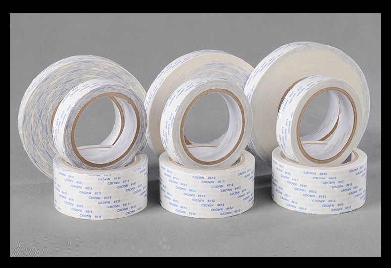 皇冠ds611双面胶 高强度棉纸胶粘带 塑料壳粘合薄膜开关 皇冠胶粘