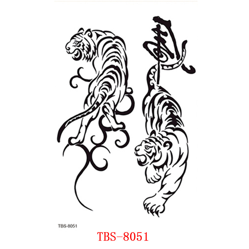 Waterproof Tattoo Sticker Totem Character Animal Tattoo Sticker Paper in Stock Wholesale Tattoo