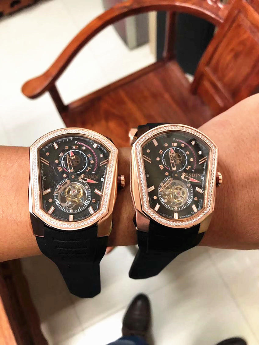 刀锋战士同款陀飞轮男士手表 esdin 私人定制高端腕表 个性手表