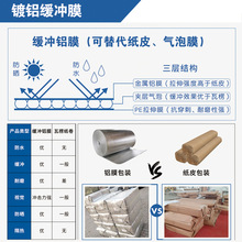 厂家生产双层气泡复合铝膜屋顶隔热外墙保温材料铝膜气泡膜反光膜