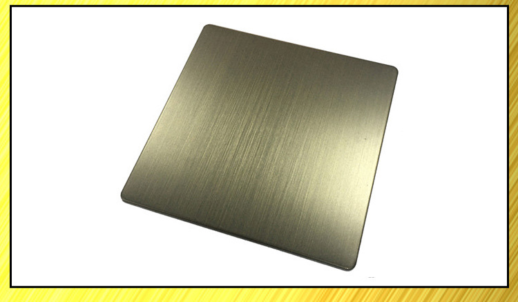 佛山 不锈钢拉丝板 304青古铜发纹拉丝不锈钢板材电镀镀铜板