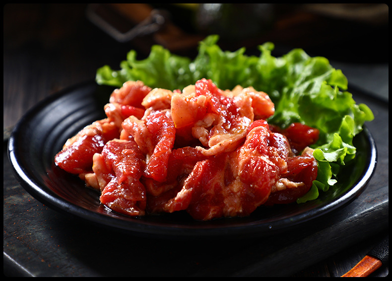 韩氏烤肉食材传统肥牛200g调味牛肉烤肉肥牛生牛肉批发