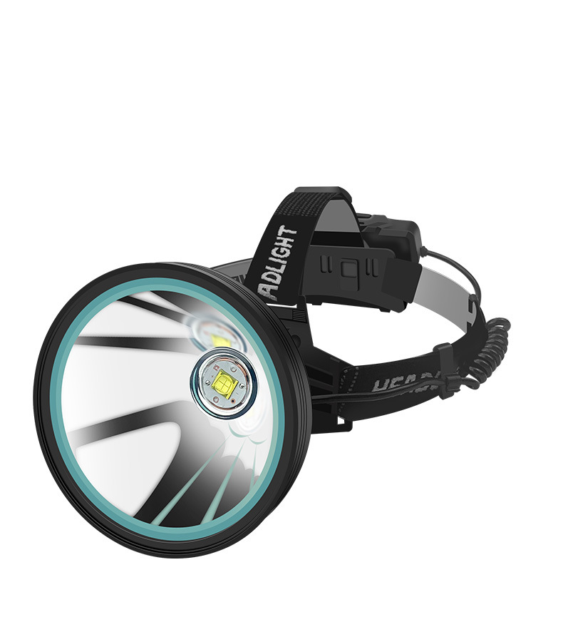 迅猛龙 充电p70强光头灯 铝合金大光杯聚焦远射矿灯 户外作业头灯