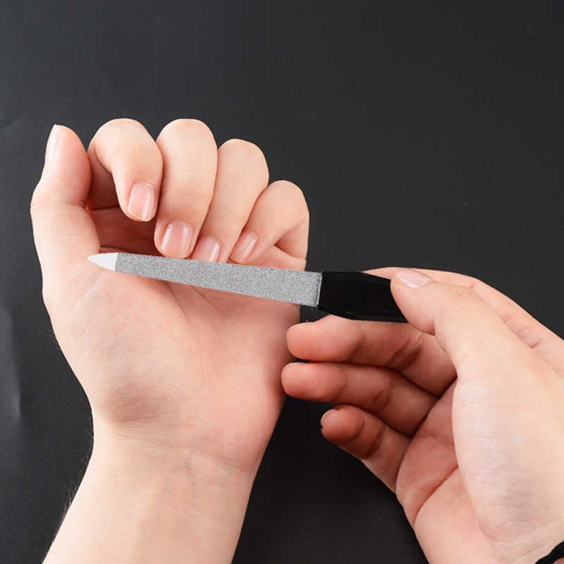 厂家货源批发镀砂指甲锉双面指甲锉刀修甲打磨条美甲修甲工具
