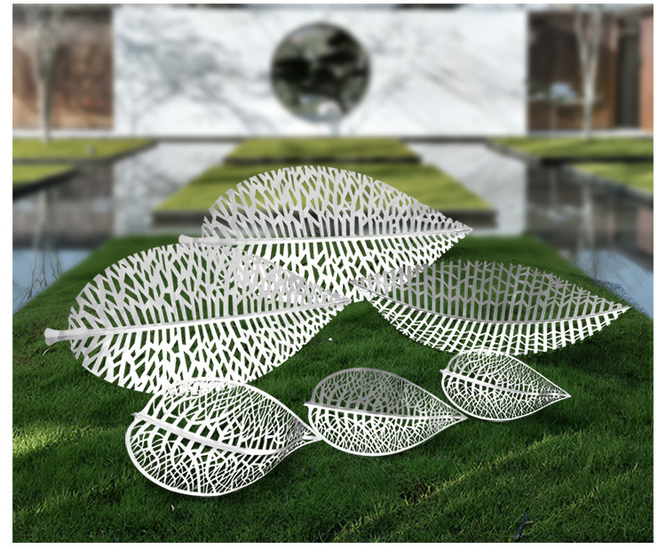 户外铁艺镂空树叶雕塑园林景观房产小区花园庭院创意铁艺装饰美陈