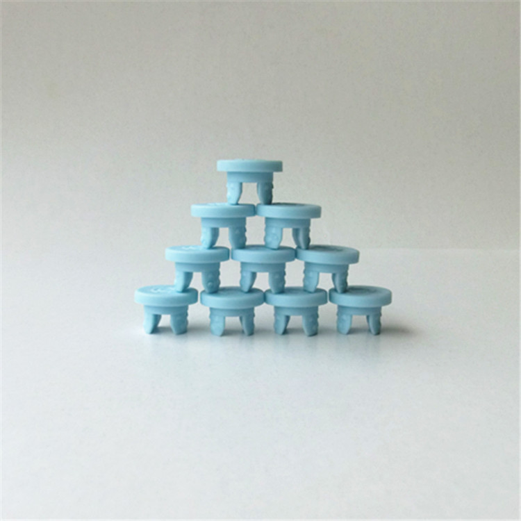 现货20牙西林瓶内塞 蓝色胶塞 分叉塞 安瓶内塞 化妆品瓶塞