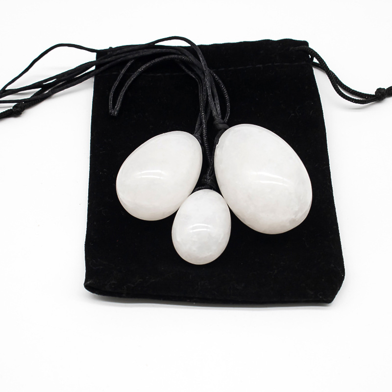 白玉石鸡蛋 按摩玉石阴户蛋 女性养生产后修复按摩白玉阴户蛋