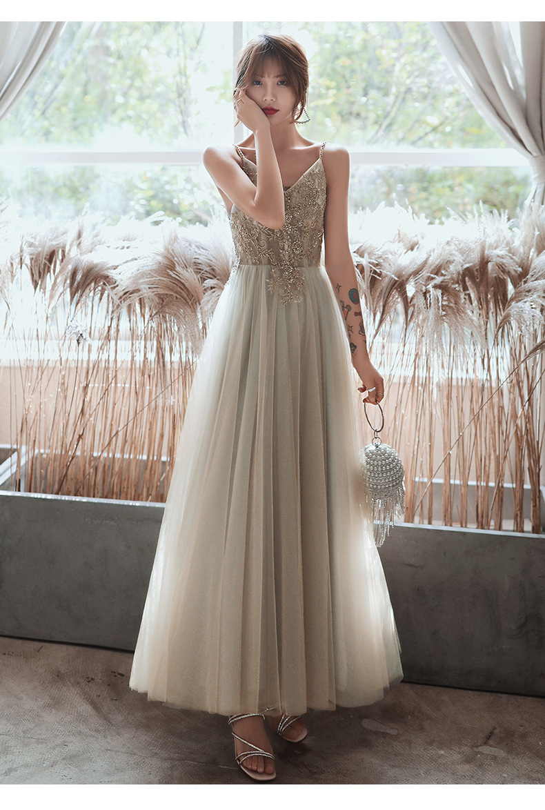 森系小晚礼服裙仙女平时可穿伴娘服超仙18岁成年礼仙气梦幻公主女