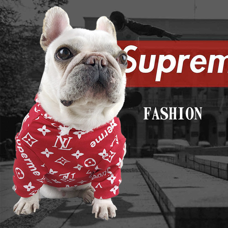 宠物潮牌服装戴帽卫衣法斗衣服宠物衣服猫咪衣服泰迪衣服2020新款