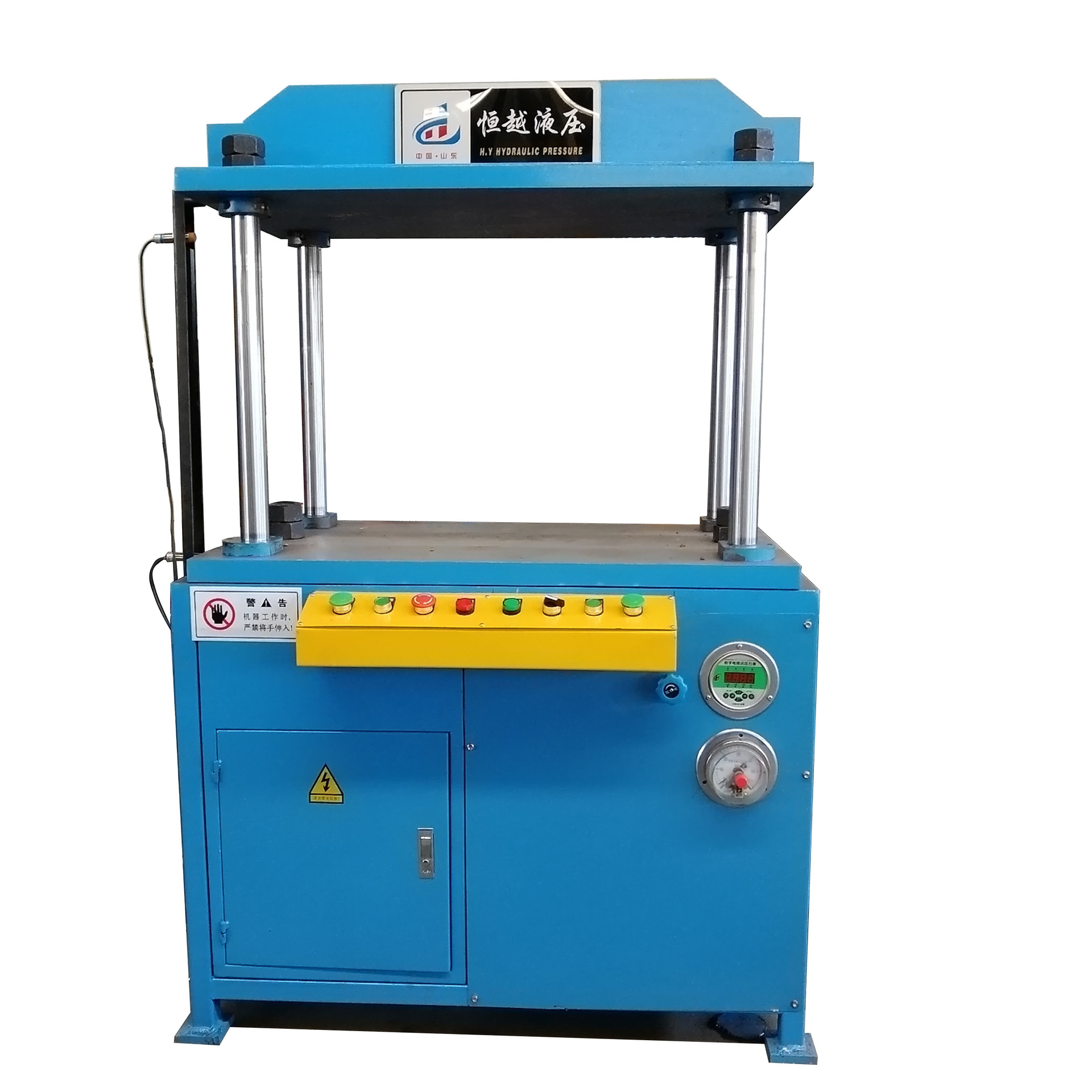 厂家直供63吨三梁四柱茶叶压饼机小型四柱油压机63t四柱压力机