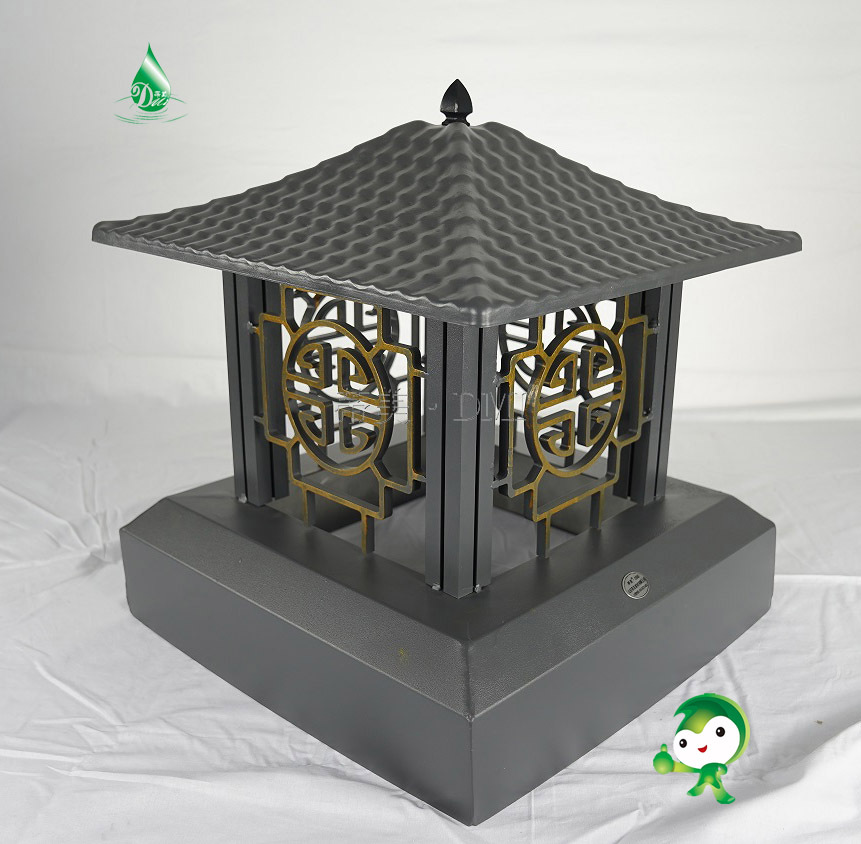 供应别墅用中式铝合金屋面烟囱帽,烟道防回风,来样定制