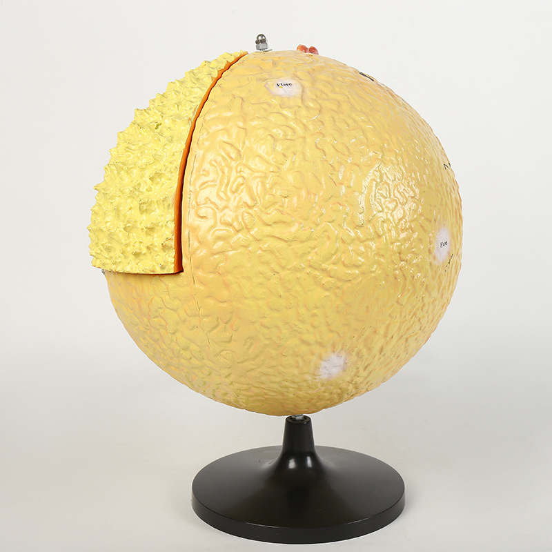 初中地理教学仪器立体球内部构造经纬度模型太阳月亮地球模型批发