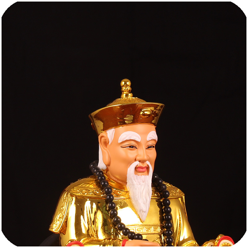 黄三太爷太奶神像12英寸镀金东北保家仙神像树脂四大家族