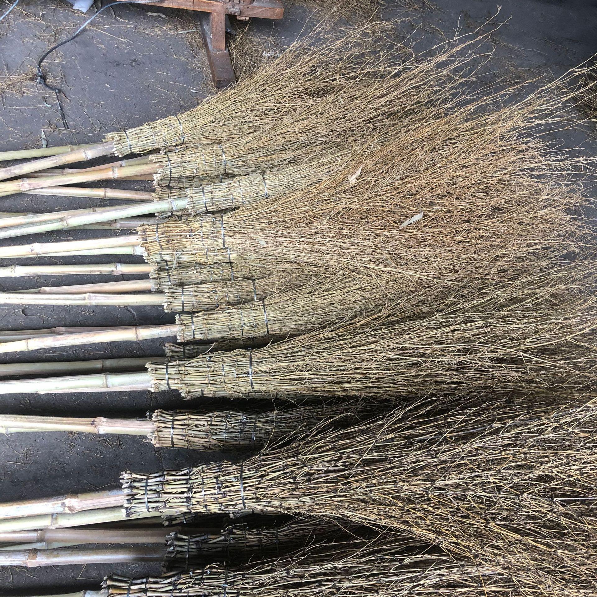 竹扫把新5段竹扫帚 园艺扫把户外扫把出口