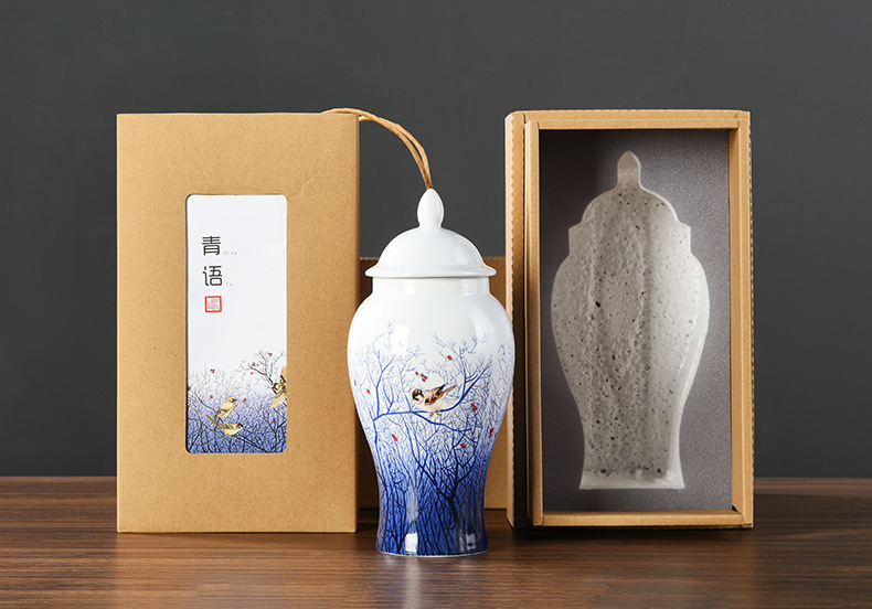 德化精品茶叶罐陶瓷礼盒包装通用绿茶红茶半斤包装罐可定制江山