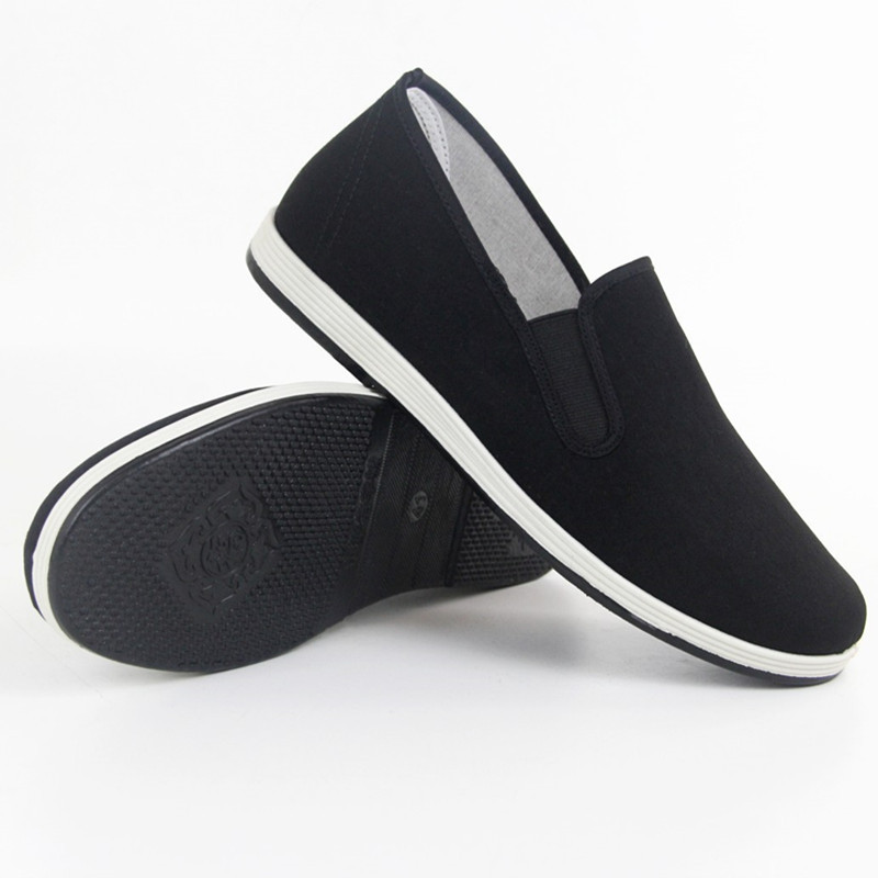 新款老北京休闲布鞋一脚蹬男士休闲舒适黑色超市批发布鞋厂价批发