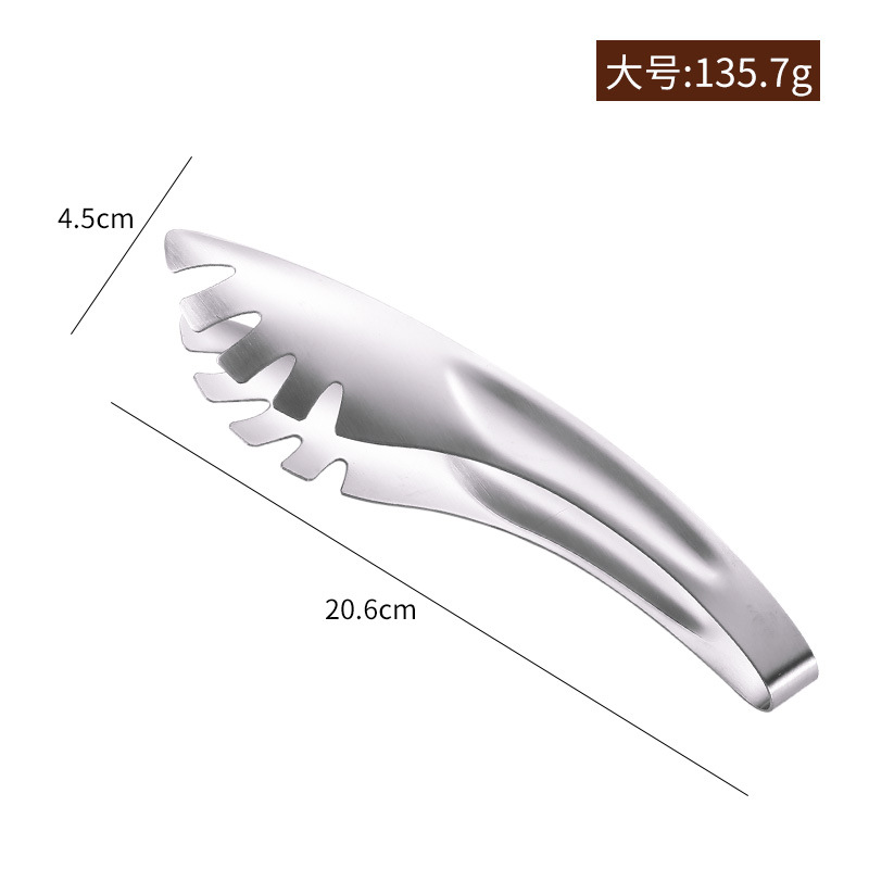 Factory Direct Sales 201 Stainless Steel Food Clamp Home Bread Clip Buffet Food Clip BBQ Clamp