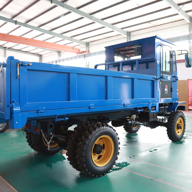 大型农用六轮柴油货车山地爬坡载重自卸拖拉机工地翻斗载重运输车