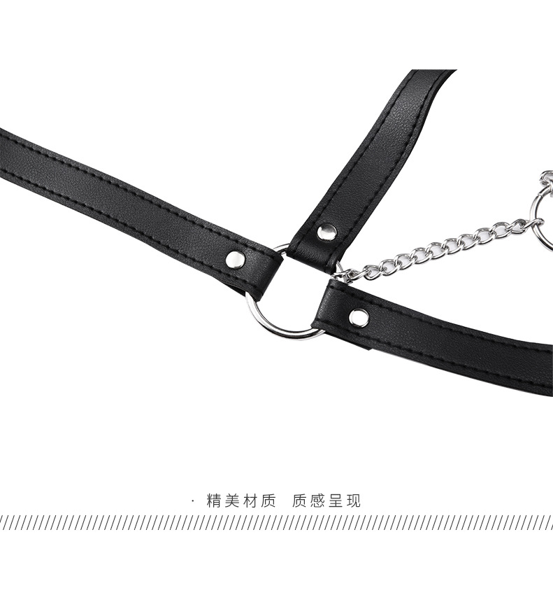 情趣黑色束乳带束缚捆绑铁链女用乳束夫妻性玩具成人用品批发代发