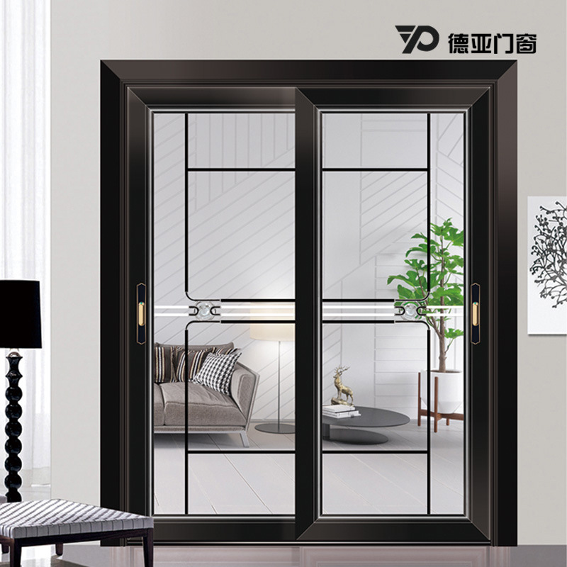 厂家直销100平面推拉门 轻奢极简推拉门 别墅室内推拉门