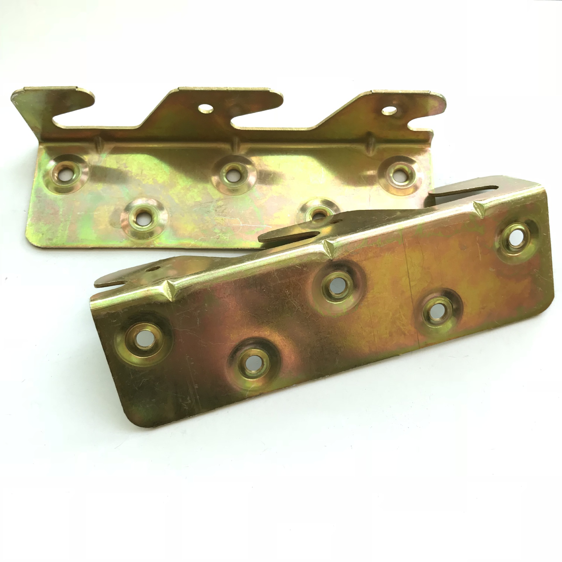 加厚中三联床挂钩 床关铰 韩式床挂板床连接件家具床配件