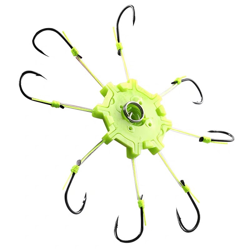 翻板钩盘钩防挂底防缠绕爆炸钩八爪钩豆饼钩炸弹钩海杆抛竿糠饼钩