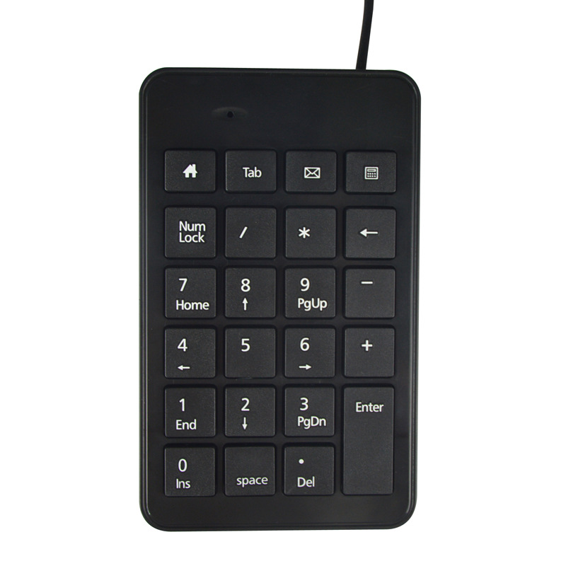 in Stock Wholesale Wired Small Digital Keyboard Accounting Finance Supermarket Digital Usb Small Keyboard E-Commerce Supply