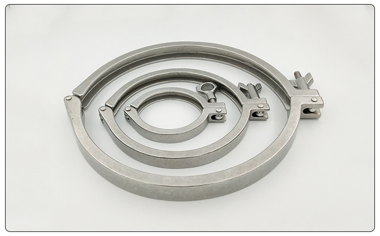 卫生级304不锈钢快装接头卡箍套装快速焊接直接端头卡盘固定卡扣