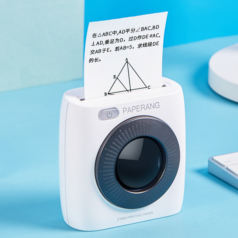 喵喵机paperang二代p2作业帮错题口袋便携手机蓝牙照片热敏打印机