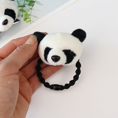 小熊猫发箍毛绒大熊猫发卡呆萌毛球发饰旅游纪念品景区爆款头箍