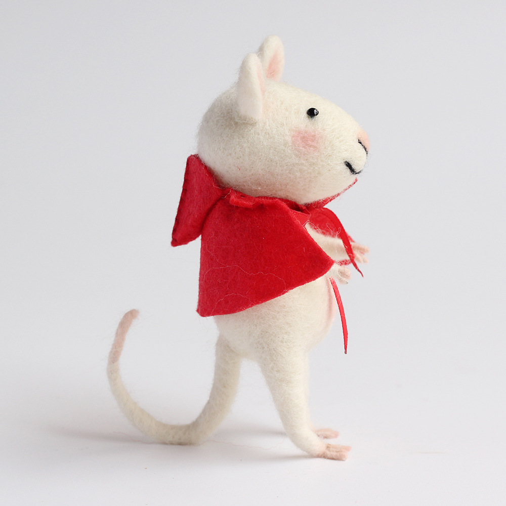 鼠年吉祥物羊毛毡戳戳乐diy材料包自己制作手工玩具