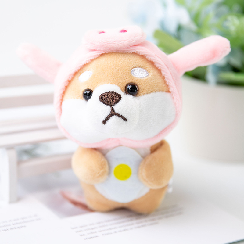 毛绒玩具厂家小狗挂件卡通造型变身柯基犬秋田犬公仔玩偶