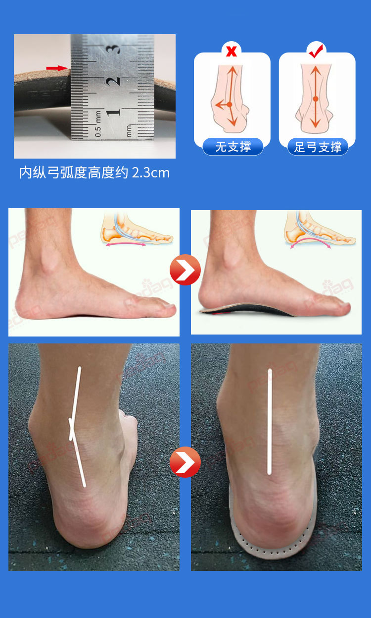 进口德国系列pedag179底托护理足弓鞋垫