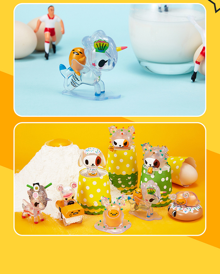 tokidoki x gudetama 懒蛋蛋联名款盲盒独角兽潮玩手办二次元公仔