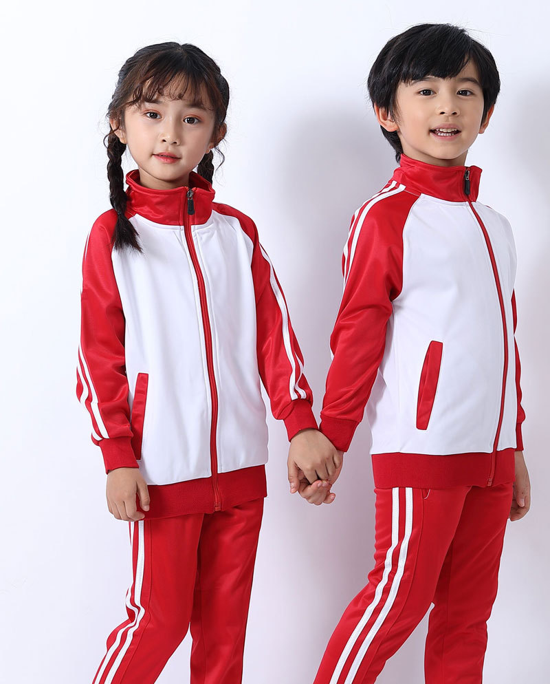 长袖儿童运动服套装定 制春秋运动会校服幼儿园服小学生冬季出场