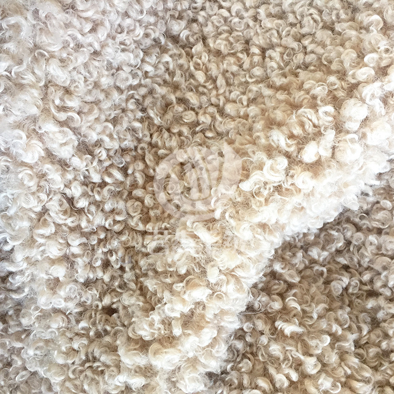 毛绒制品厂 经编羊圈毛人造毛服装面料仿皮草面料浪花卷毛绒布料