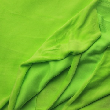 针织仿棉天鹅绒剪毛绒荧光绿全涤天鹅绒布时尚女装运动套装面料-阿里