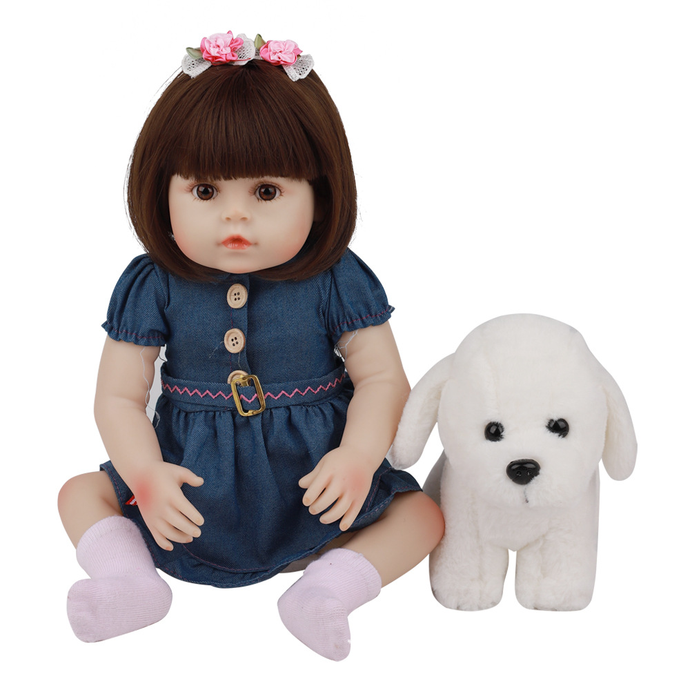 全胶仿真婴儿重生娃娃玩具洋娃娃silicone reborn doll 18 48cm