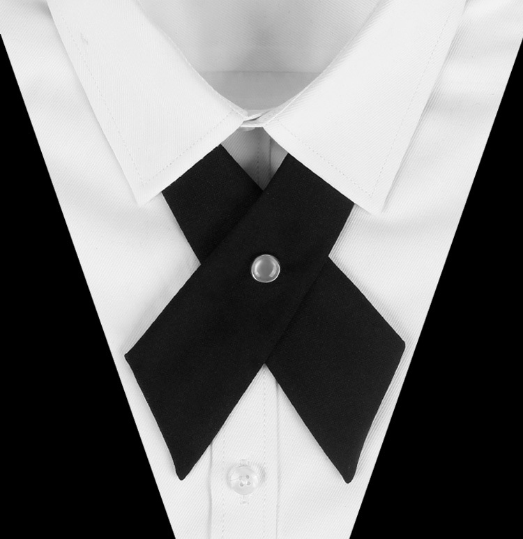 十字交叉领结领带 男女通用 新郎结婚宴会主持制服领结 韩版英伦