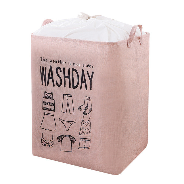 Big Mac Japanese Cotton Linen Storage Bag Storage Box Fabric 100L Giant Can Pack Foldable Dirty Clothes Basket Storage Box