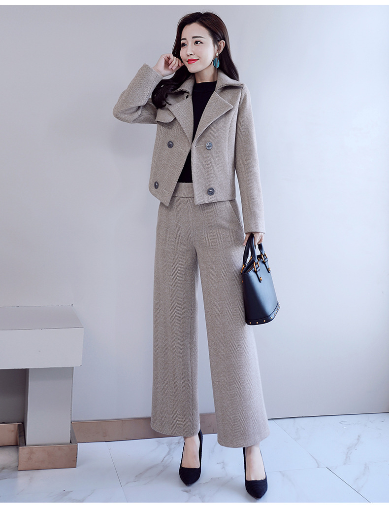 by-阔腿裤时尚套装2020秋装新款女装洋气减龄气质显瘦早秋两件套